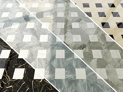 Tile Components With Diverse Colors Textures And Arranged Patterns For Floor Wall Use 3d model