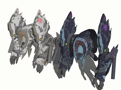 Intricate Mechanical Sculpture Carving With Spiked Details And Artistic Design 3d model
