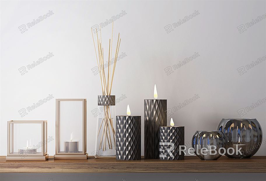 Modern Candle Wooden Candle Holder model