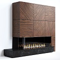 Modern Fireplace 3d model