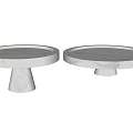 Monitillo Marmi Marble Round Coffee Table Tray 3d model