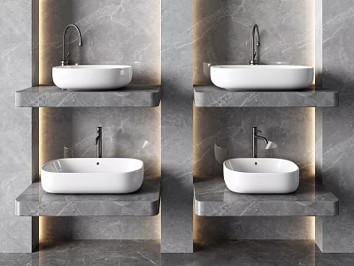 Modern wash basin wash basin wash table basin 3d model