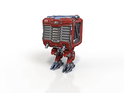 Sci-Fi Style Mecha Mecha Robot Mecha Soldier Robot Soldier War Machine Future Warrior Robot Assistant Small Robot 3d model