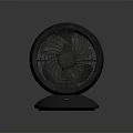 Modern Gray Tabletop Air Cooling Fan With Metal Base And Circular Blade Design