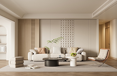 modern living room 3d model