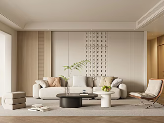 modern living room 3d model