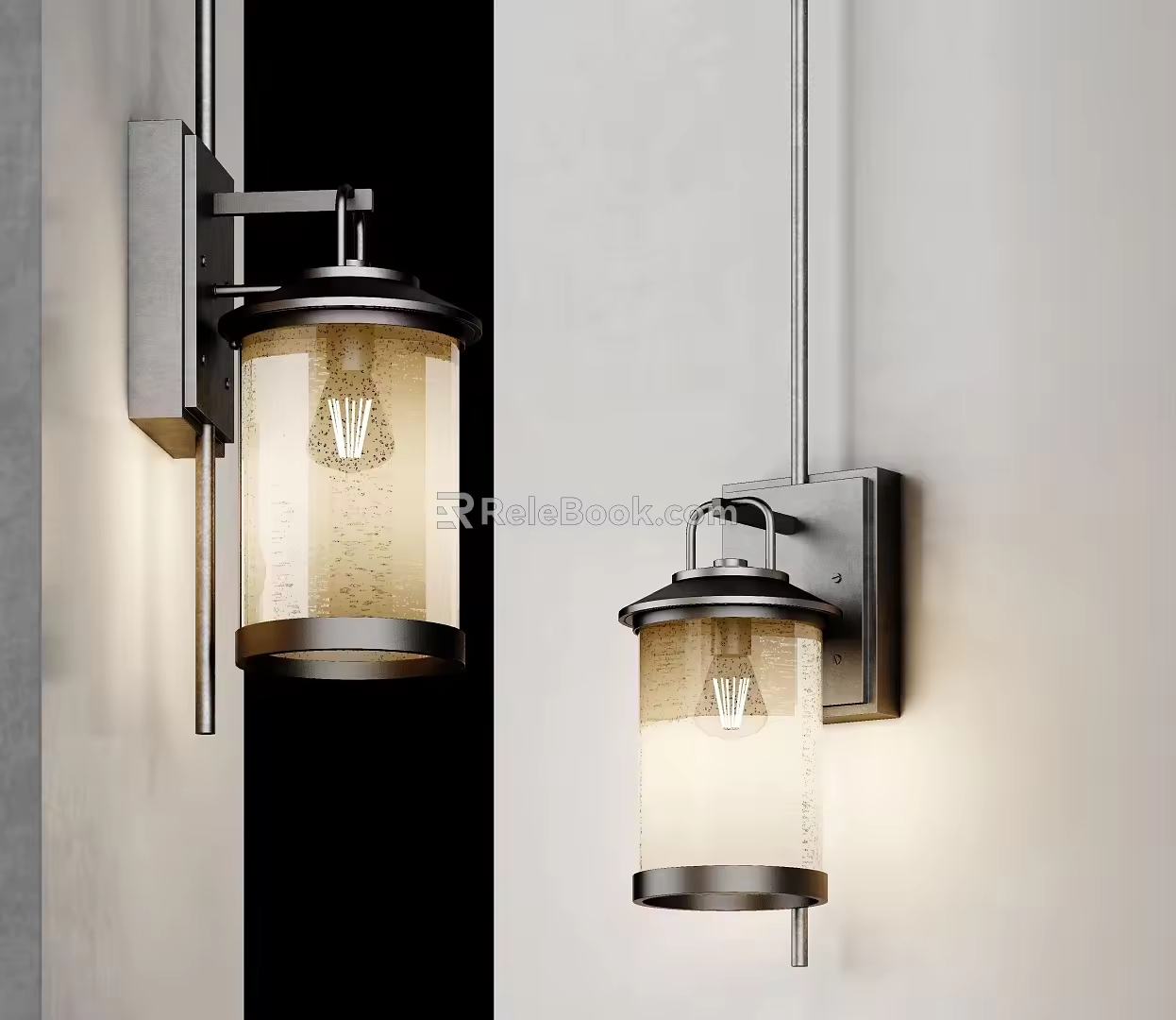 CCD wall lamp combination 3d model