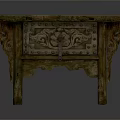 Traditional Carved Wooden Furniture Vintage Style Side Cabinet With Drawer Leg Details