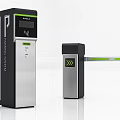 Modern Automatic Parking Barrier System With Digital Display And Access Control Gate