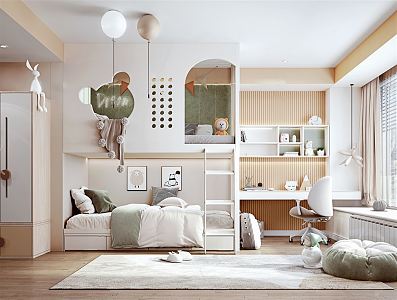 Modern Children's Room 3d model