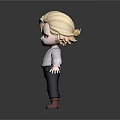 Game Movie Character With Blonde Hair Green Eyes Light Colored Shirt Dark Pants Brown Boots