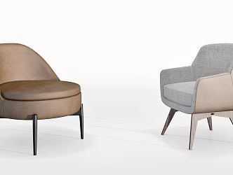 Single chair dining chair single chair combination 3d model