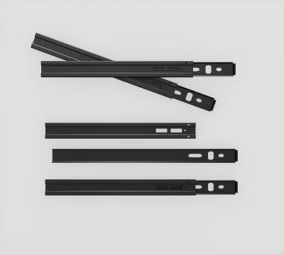 Drawer track Drawer bead slide 3d model