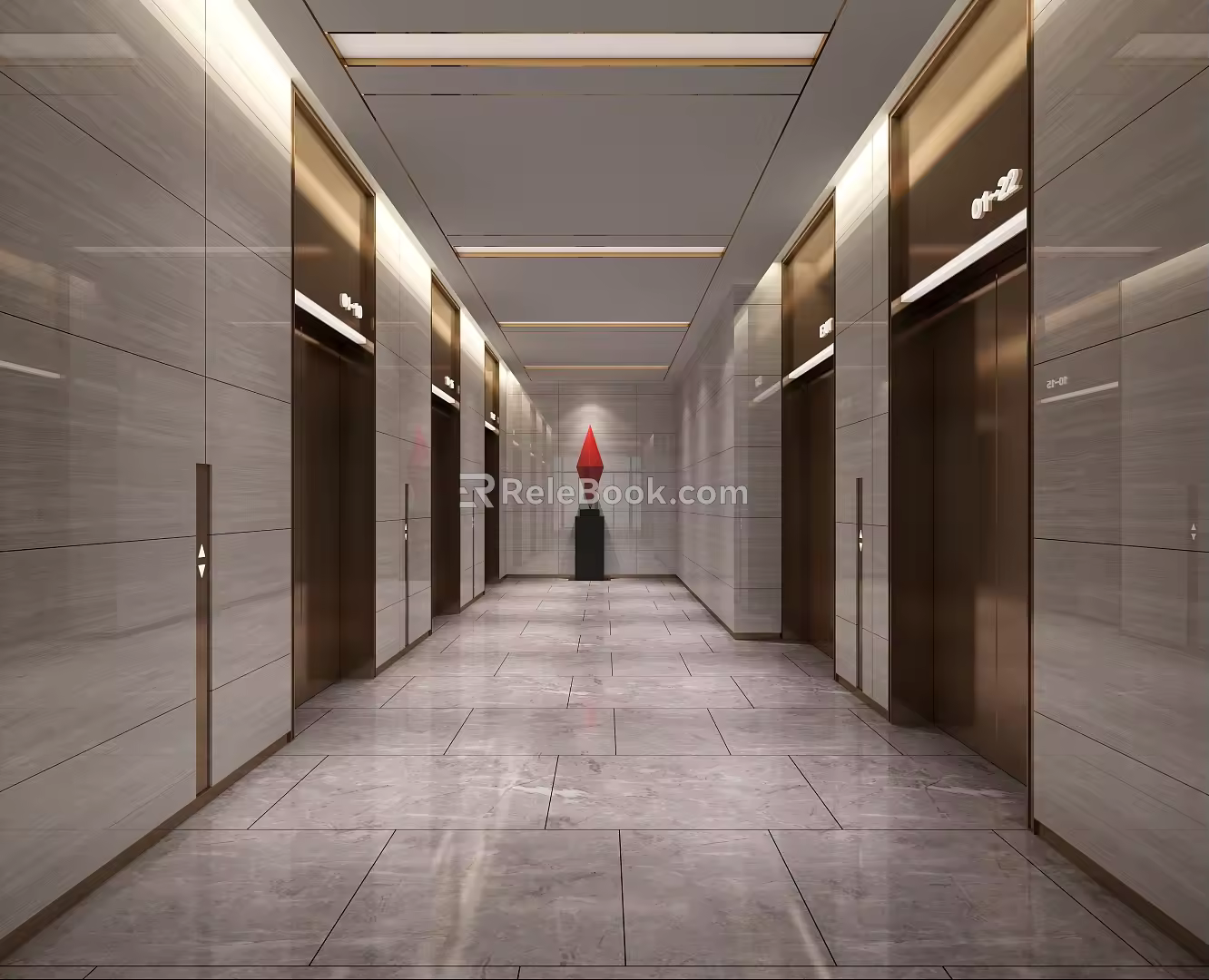 Elevator Hall Elevator 3d model