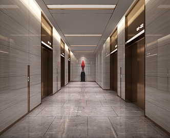 Elevator Hall Elevator 3d model