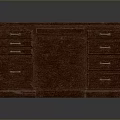 Classic Wooden Writing Desk With Multiple Storage Drawers And Smooth Surface