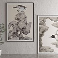 New Chinese Decorative Painting 3d model