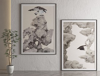 New Chinese Decorative Painting 3d model