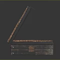 Vintage Wooden Storage Boxes With Red Star And Distressed Text Detail