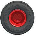 Modern tire free wheel 3D 3d model