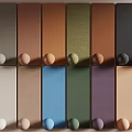 Stylish Wall Panels In Various Colors With Decorative Round Knobs Design