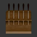 Commercial Beer Dispenser With Wooden Frame And Multiple Metal Faucets For Bars