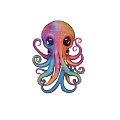 Design sense device art octopus mall device art net red punch card device net red octopus decorative ornaments 3d model
