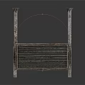 Industrial Processing Units With Rusted Metal Structure And Pipes Arranged In A Row