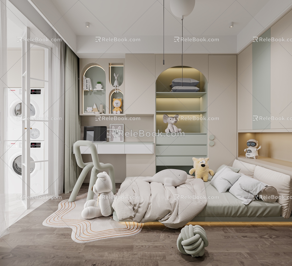 Modern Children's Room 3d model