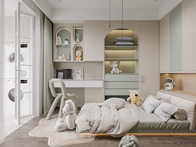 Modern Children's Room 3d model