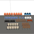 Public Chairs Collection With Various Colors And Different Styles For Public Areas