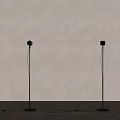 Modern Indoor Floor Lamps With Round And Square Heads And Circular Light Projection