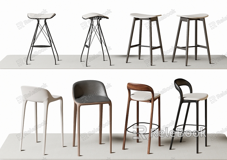 Modern Bar Chair Bar Stool High Stool model