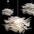 Chandelier Paper Chandelier Paper Chandelier Personalized Chandelier Petal Chandelier New Chinese Chandelier Restaurant Chandelier Bedroom Chandelier 3d model