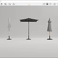 Outdoor Standing Umbrellas With Various Colors And Different Styles For Patio