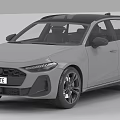 Gray Modern Wagon Car With Black Roof Sporty Wheels And Sleek Headlight Design