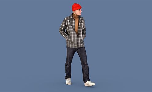 modern man 3d model