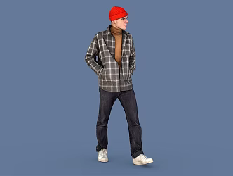 modern man 3d model