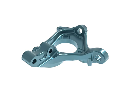 Mechanical Metal Component With Holes And Connecting Structure Design 3d model