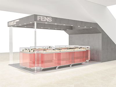 Modern Jewelry Store Shopping Mall Jewelry Store 3d model