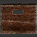 Natural Wooden Storage Box With Handles For Household Storage And Organization