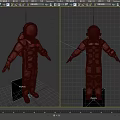 Astronaut Spacesuit Detailed Full Body Design Featuring Protective Gear Front And Side Views