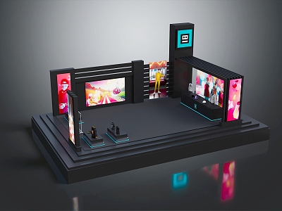 Modern Exhibition Hall Exhibition Hall Conference Hall Convention and Exhibition Center Conference Center 3d model