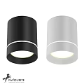 Modern Black And White Cylindrical Ceiling Lights With Sleek LED Design