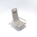 Modern Single Chair with Fabric Seat and Metal Frame Armrest Design