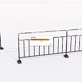 Metal Fence Barrier With Rail Design For Safety And Crowd Control