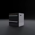 Modern Double Door Oven Kitchen Appliance With Stainless Steel Finish And Control Panel