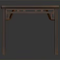 Traditional Wooden Square Table With Carved Legs And Smooth Tabletop Design