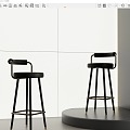 Modern Bar Chair Bar Stool Bar Chair 3d model