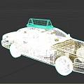 Brown Coastal City Taxi With Roof Top Sign And Exterior Design